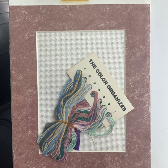 VTG 90's Weekenders Wedding Bells Sampler Cross-Stitch Kit w/Mat Cottage - Picture 5 of 6